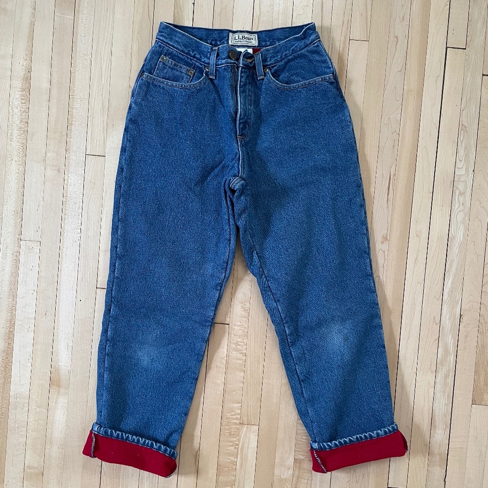 LL Bean Fleece Lined Jeans